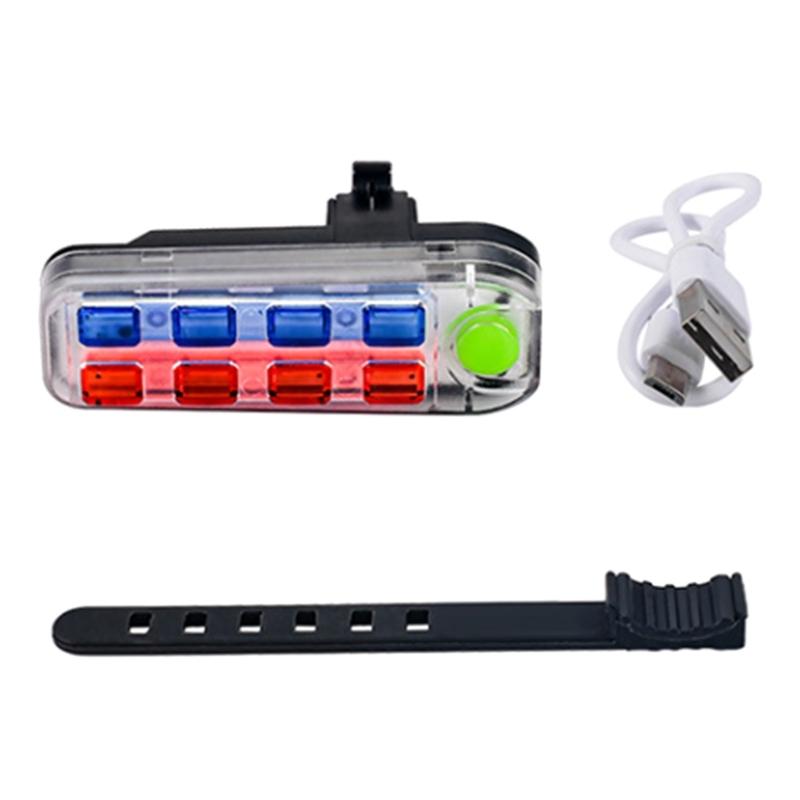 Rechargeable 5 Lighting Modes Safety Warning LED Bike Light Bike Waterproof Bike Taillight, Bike Brake Rear Light