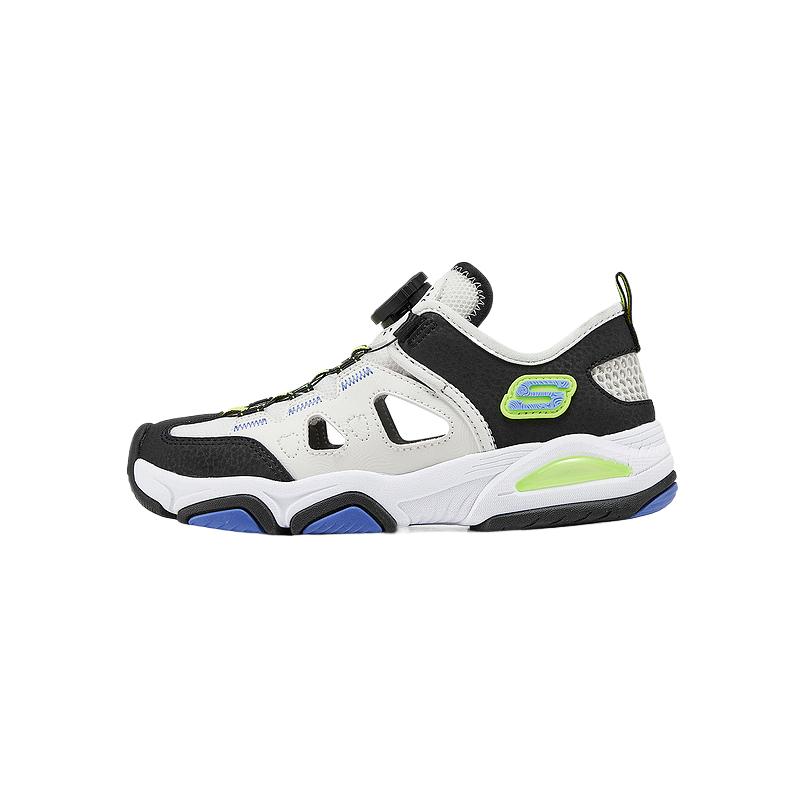Skechers Boys Simple Comfortable Fashionable Versatile Breathable Low-Top Kids Sandals Kids sandals White 405320L-WBKY 36