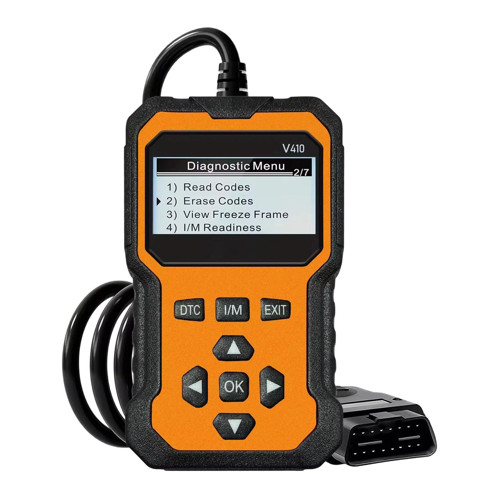 

Multifunctional OBDII Diagnostic Tool OBD2 Scanner With Improved Safety Certification Engine Error Detection жёлтый