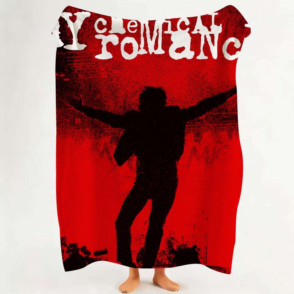 

Band M MyChemicalRomance Throw Flannel Throw Blanket Suitable for Sofa Living Room Bedroom 75cmx90cm