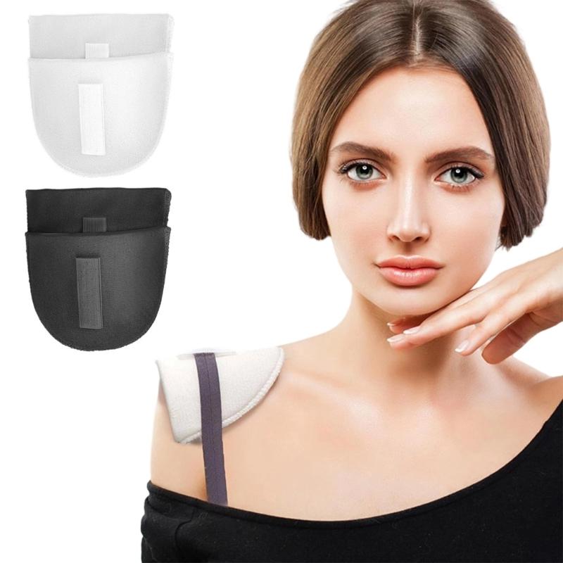Detachable No Sewing Shoulder Pads for Women High Density Sponge Comfort Invisible Lift for Formal Attires Accessories