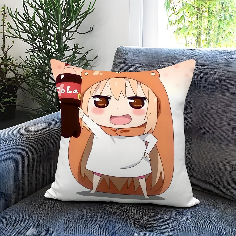 H-HHimouto! Umaru-chanSS Cushion Cover Comfortable Reversible Pillow Cover Ideal for Car Sofa Bedroom & Beyond