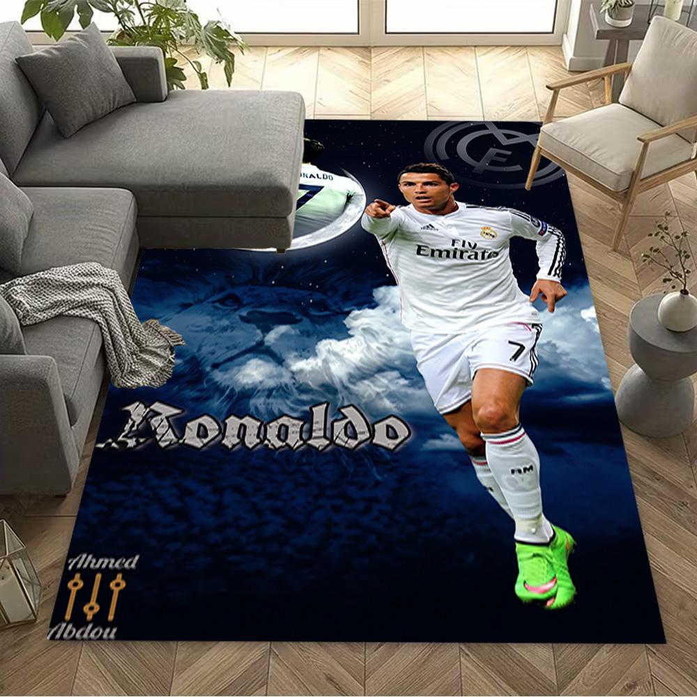 Ronaldo's Skillful Kick Area Rug Suitable for Living Rooms Decorate Room Bedrooms Study Room Antislip Carpet Decorate Offices Birthday/Christmas Gift