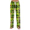 Pajama Pants Sleepwear Casual Drawstring Elastic Waist Pants Comfy Straight Yoga Loose Trousers