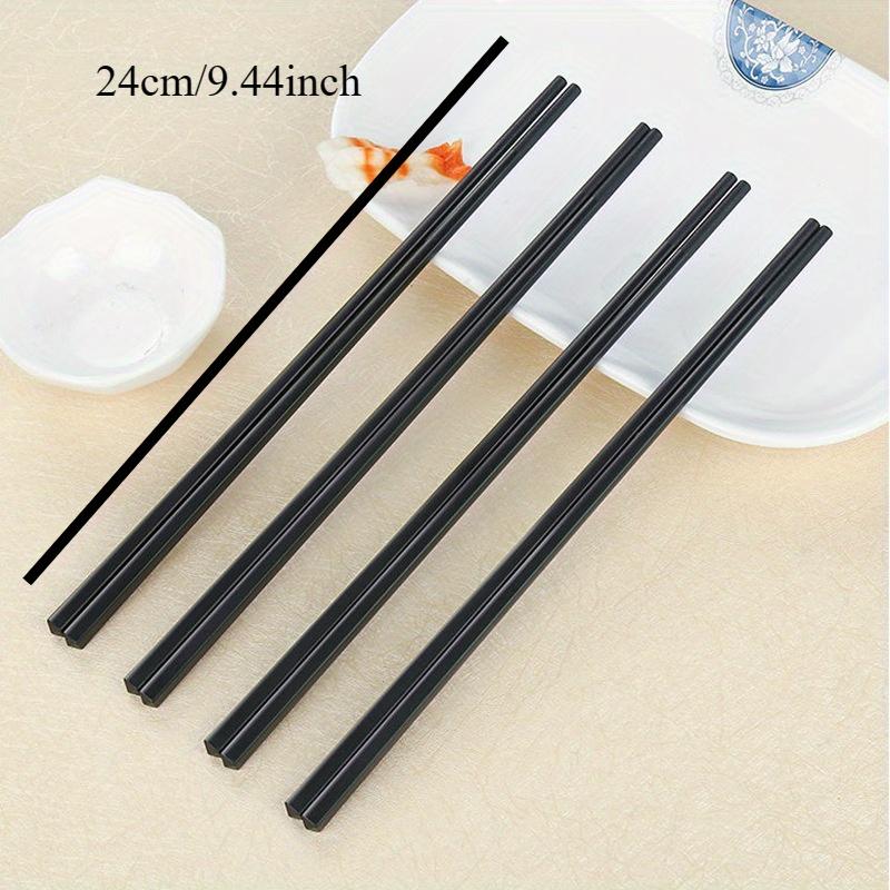 Reusable Black Alloy Chinese Chopsticks Food Sushi Sticks Safe Bamboo Food Grade High Temperature Sterilizable Chopsticks