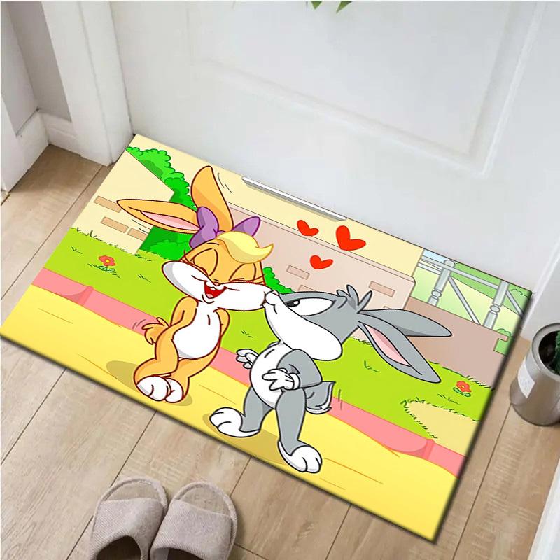 

1pc Office Carpet Chair Mats Bugs Bunny and Lola Bunny Love Perfect for Office Chairs, Living Rooms, Or Bedrooms,Polyester Carpet.HDT152 60cm by 90cm