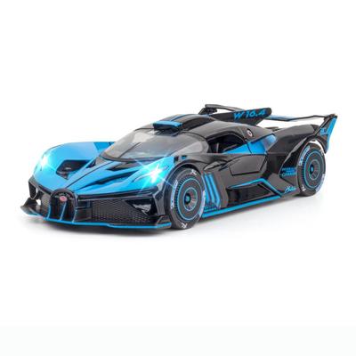 1:Modello di auto sportiva in lega Bugatti Bolide in scala 24, modello di auto giocattolo in metallo pressofuso, collezione di giocattoli per bambini ad alta simulazione