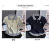 Camiseta de Manga Corta a Cuadros con Solapa para Mujer Talla Grande - Top de Moda Estilo Universitario Adelgazante Verano 2025