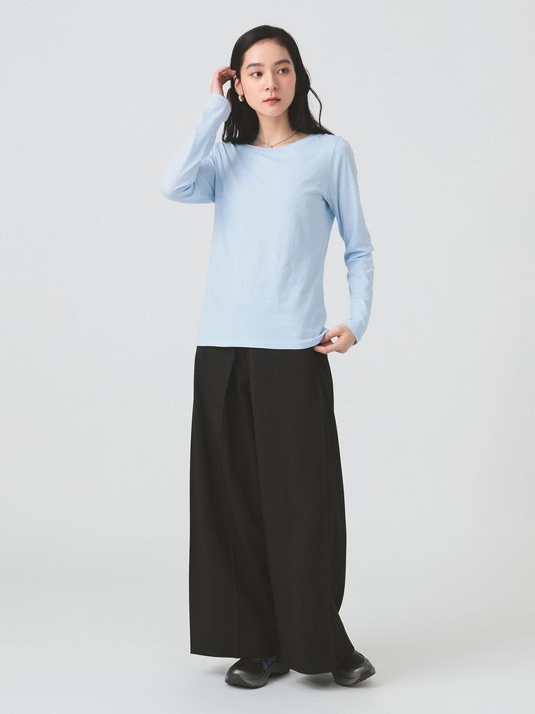 Ray Beams L/S TEE Basic Long Sleeve T-Shirt, Women's, Blue, One Size