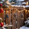 Medieval Knight Figures Christmas Advent Calendar, with 24 Acrylic Decorations, Decoration Day Xmas Countdown Calendar Box, Holiday Party Collectible
