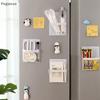 Sac Magnétique pour Réfrigérateur Rack de Rangement pour Porte Latérale de Réfrigérateur Aimanté Non Perforé Boîte de Rangement Divers