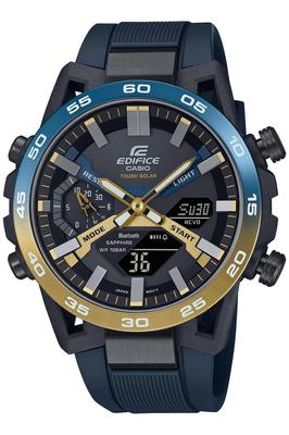 Casio Nighttime Drive Serie Ur, Bluetooth, Solcelledrevet, Safirglas, ECB-2000YNP-1AJF, Herre, Mørkeblå (Officielt Japansk Produkt)