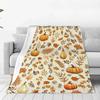 The Festival Pumpkin Harvest in Autumn Flannel Blankets Bed Blankets Are Soft and Comfortable, Suitable for Decoration and Gift