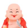Solar Buddha Statue Solar Nodding Maitreya Car Ornament Decoration Shaking Head Toy for Wealth and Fortune