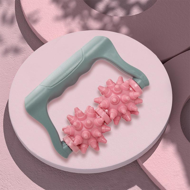 

Массажный ролик для ног Mace, ручной ролик для массажа икр, ручной массажер с двойным шариком для расслабления мышц розовый