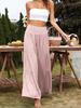 Summer Khaki Casual Cotton Linen High Waist Pants For Women Office Lady Loose Trousers Fashion Solid Baggy Pants Spodnie