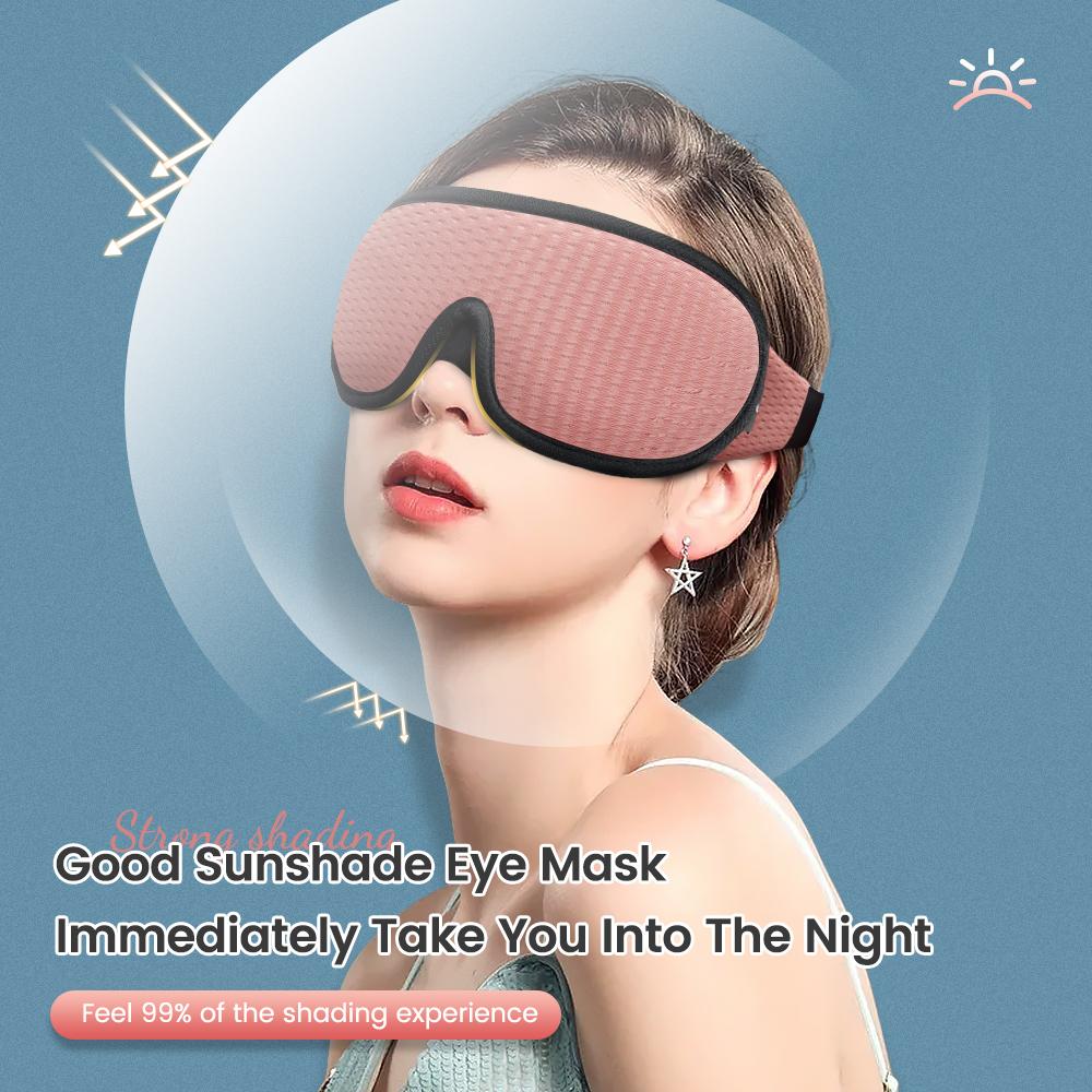 3D Blocking Light Sleep Eye Mask Soft Padded Slaapmasker For Sleeping Aid Eye Mask For Travel Rest Night Breathable Eyepatch