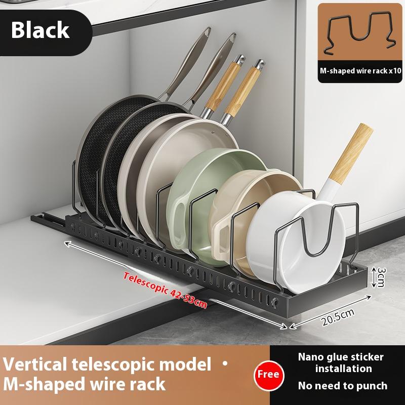 Wysuwany Organizer na Garnki i Patelnie Wielofunkcyjna Taca do Przechowywania Typu Szuflada Kuchenna Stojak do Przechowywania Pojemników na Przyprawy Organizer do Szafek