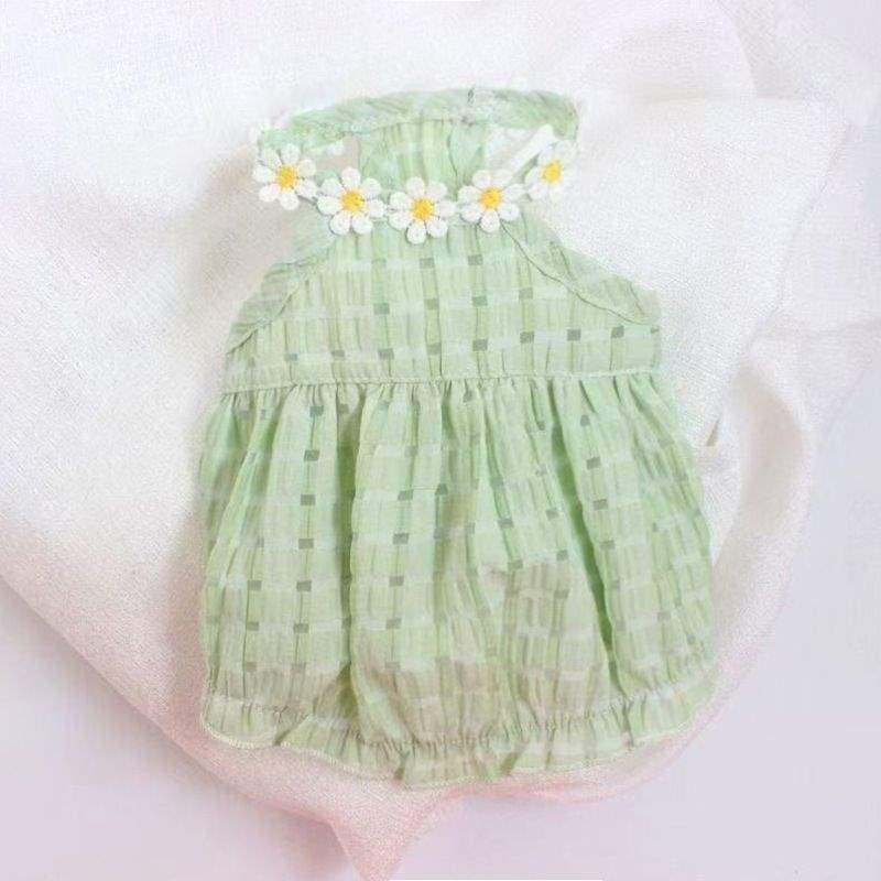 Pet Dog Cat Lightweight Harness Dress Small Breeds Bichon Teddy Shih Tzu Puppy Anti-Shedding Comfortable