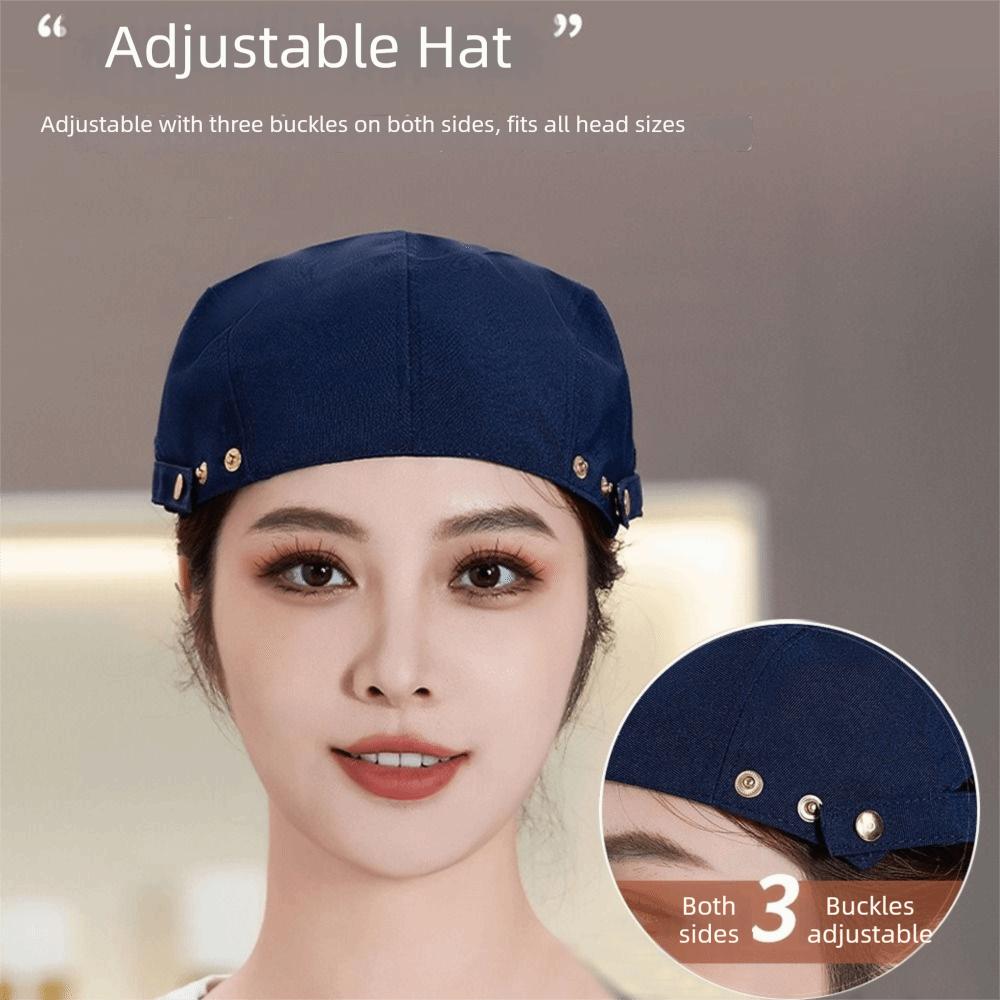 Comfortable Service Cap Oil-resistant Male Chef Hat Beret Hat  Restaurant BBQ Restaurant Kitchen