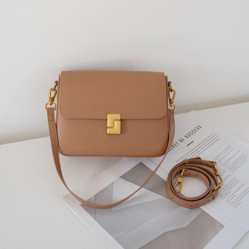 Small Square Bag Genuine Leather Female 2026 Cross-body Women's Commuting One-shoulder Tofu Cowhide