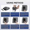 Foot Massager with Heated Ankle Wrap, Wireless Portable Design, Triple Method & 3 Vibration Modes for Home Office Travel