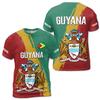 Fashion Guyana Flag Graphic T Shirts Maillot Football Summer Casual 3D Print Mens Sports Jersey Loose Quick Dry Breath Tees Tops