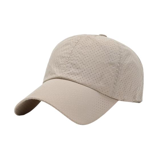 Baseball Hat Breathable Mesh Design Lightweight UV Proof Sun Hat Solid Color Adjustable Outdoor Sport Hat Headwear