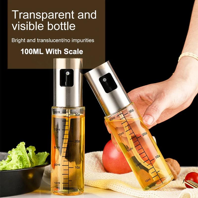 BUYYES 100ml Oil Spray Bottle Kitchen BBQ Olive Oil Dispenser Camping Baking Empty Vinegar Sauce Sprayer Container Kitchen Tool