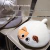 Internet Celebrity Cat Plush Non-Slip Seat Cushion - Soft Biscuit Design for Home & Office Chair