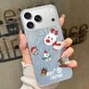Mini Christmas Trees Printing Case For iPhone Air 17 16e 16 15 14 Pro Max 13 17 Pro Max ShockProof TPU Hybrid Hard Phone Cover