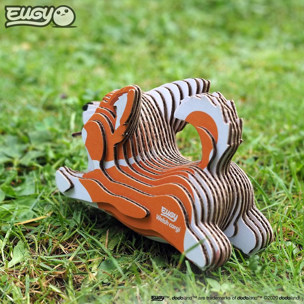 EUGY Corgi Paper 3D Puzzle An Educational Toy That Is Perfect As a Gift for Elementary School and Adults - Boys, Girls, Alike.