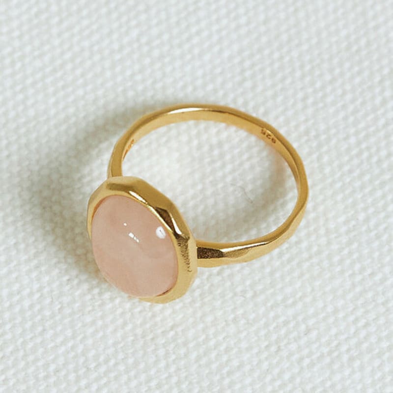 sparrow Rhye rose quartz ring