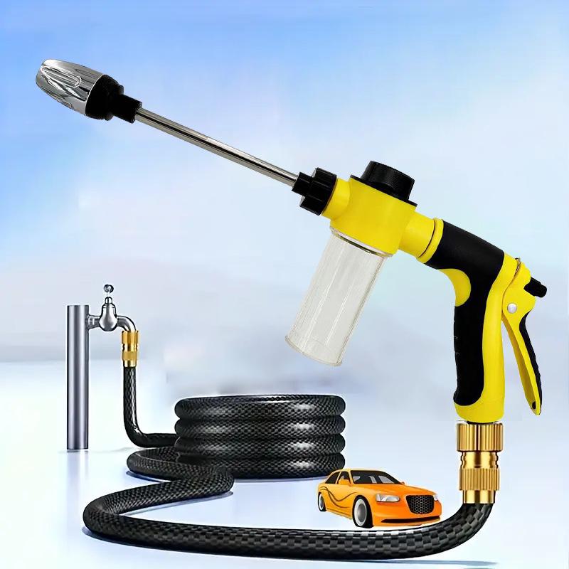 High-Pressure Long-Rod Foam Water Gun for Home and Car Use