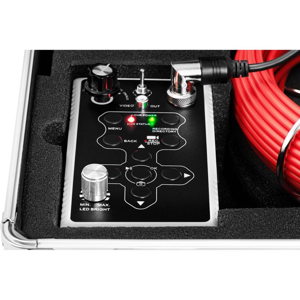 Endoscopio Fotocamera per Ispezione Diagnostica In Custodia 12 LED TFT 7 SD 30 M
