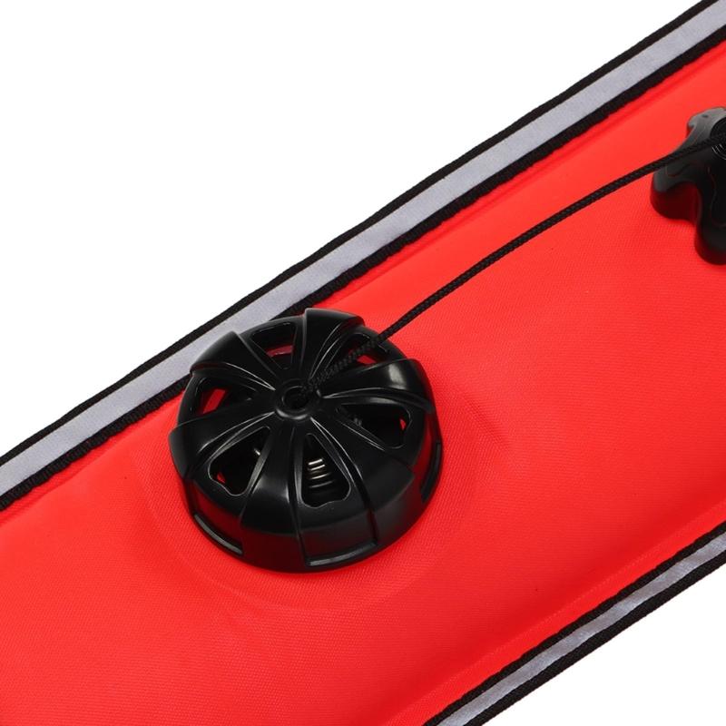 High Visible Inflatable Diving Buoy Float Signal Tube Scubas Diving Surfaces Marker Buoy for Scubas Diving Snorkeling