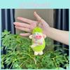 Charming Grey And Light Blue Plush Pig Doll Keychain Super Soft Material 13cm