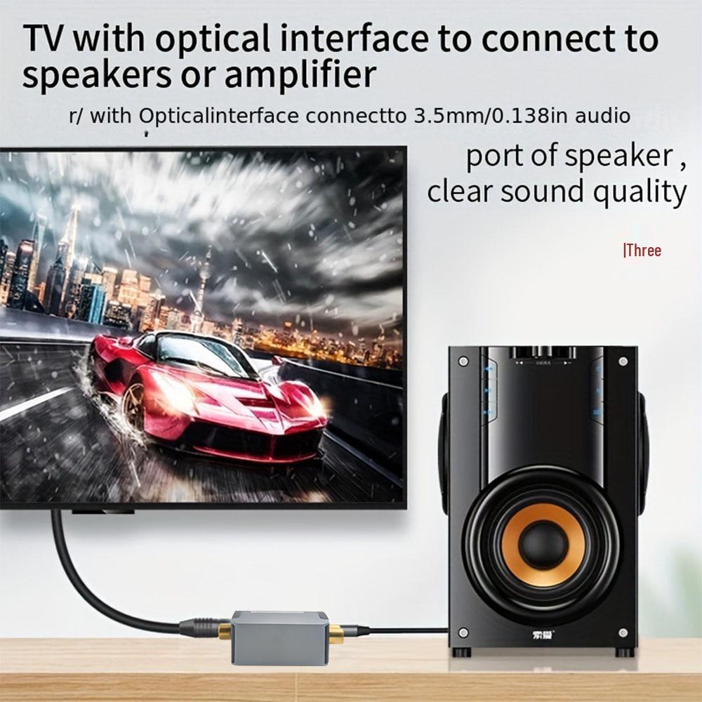 SPDIF Optical To 3.5mm RCA Audio Converter