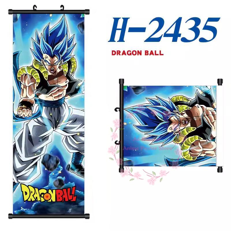 

D-Dragon B-Sphere Poster Scroll Painting Peripheral Hanging Painting Bedside Living Room Background Wall Cloth Painting 30x90cm