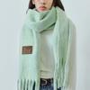 ihr WOOL MIXED BOLD MUFFLER / GREEN