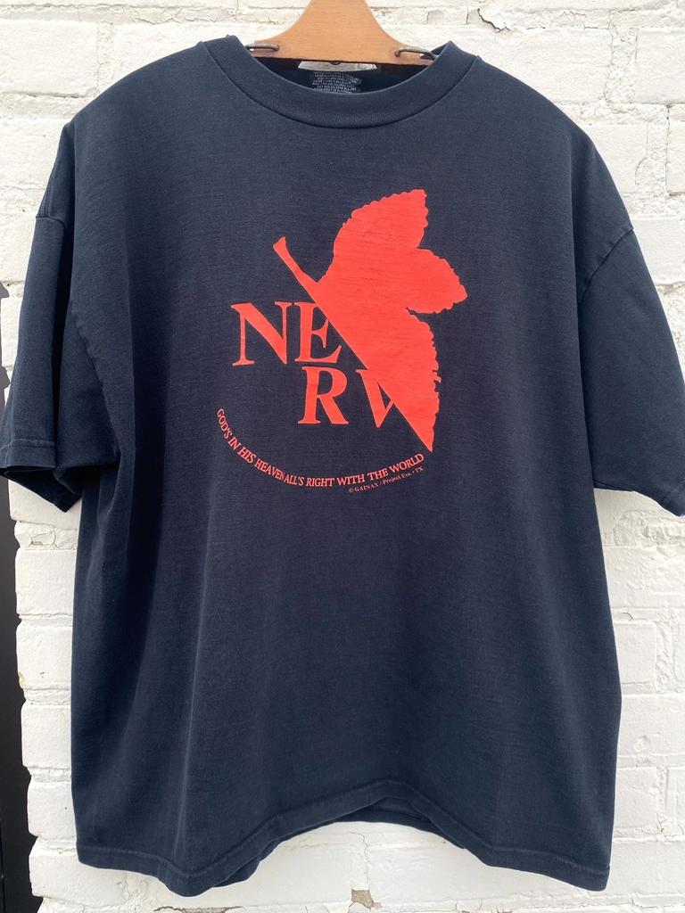 Neon Genesis Evangelion NERV Logo T Shirt XL Fashion Victim Anime Vintage VTG