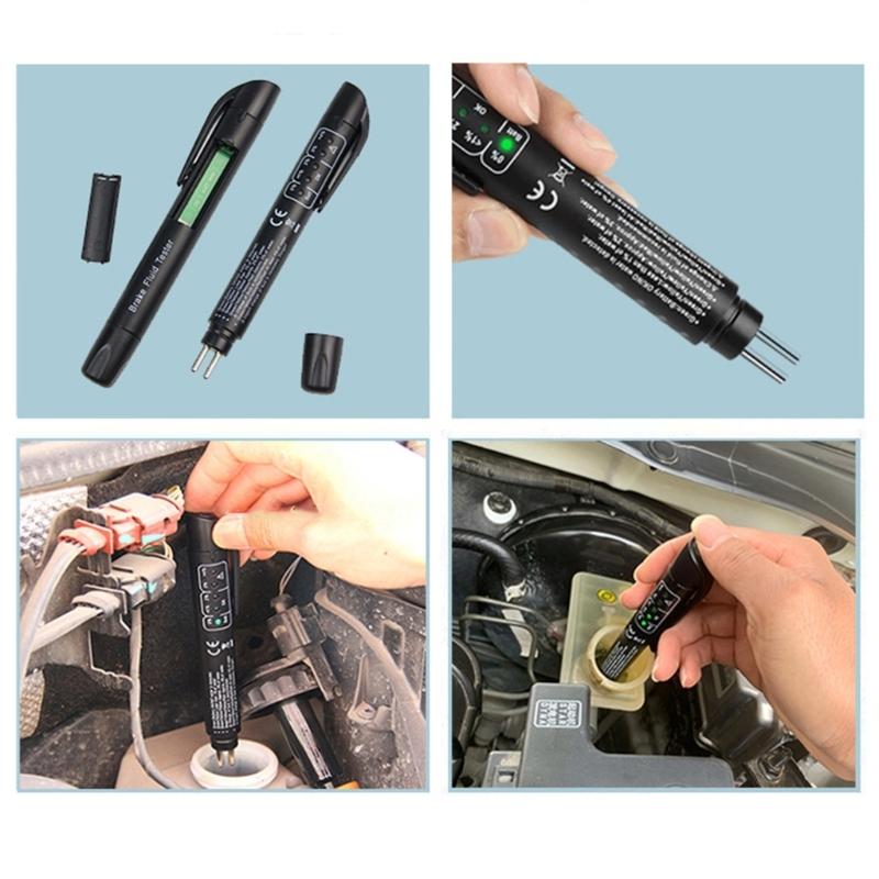 Brake Fluid Liquid Tester Pen for Check Engine Automotives Accessories Car Brake Diagnostic Testing Tool Oil Moisture