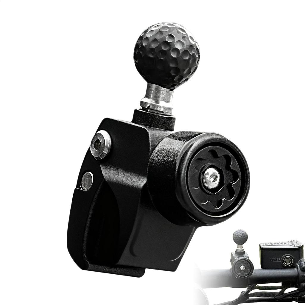 Action Camera Mount Aluminum Alloy Strong Clamp Ball Head Motorcycle Bracket Clip Ball Head Accessories Sports Camera Fixed Base