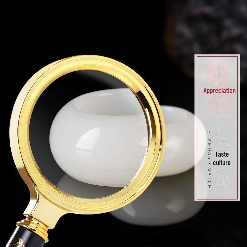 "100x HD High-Power Magnifying Glass for Elderly and Students - Handheld, Large, Ideal for Reading"