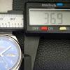 SEIKO 5 AUTOMATIC 6349A JAPAN MENS VINTAGE ARABIC BLUE DIAL WATCH a701481-5 R206b-a701481