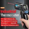Infrared Thermometer, Non Contact Digital Thermometer with Backlit Display and   Emissivity, for Metal Oil Temperature and Industrial Use