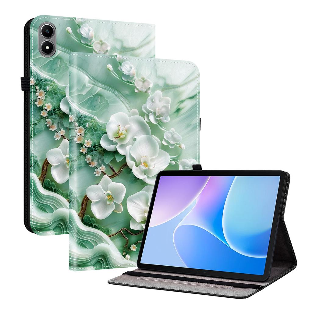 For Infinix Xpad 20 Leather Case Pattern Printed Stand Tablet Cover with Card Slots