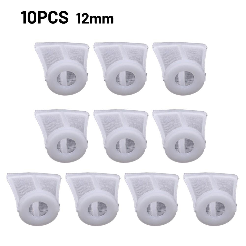 Brand New Filter Tankfilter Paint Filter Suction Feed White 10 PCS/Set 120 Mesh 8/10/12mm Convenience Easy To Clean