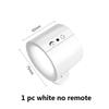 LED Wall Light Rechargeable Touch Double Head Wall Lamp 360° Rotation Wireless Remote Control LED Spotlight For Bedroom Lighting