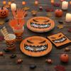 Pumpkin Pattern Halloween Party Disposable Tableware Set Disposable Utensils Set  Birthday Party